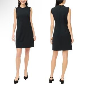 NWT J.Crew Size 12 Women's Black Ruffleneck suiting dress
